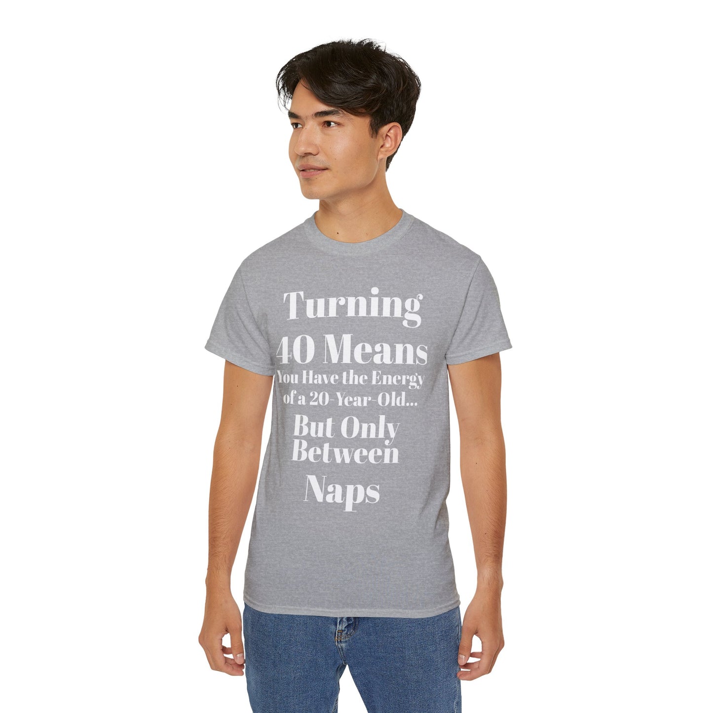 Turning 40 Means Naps Funny Shirt – 40th Birthday Humor Tee for Women | Turning 40 Gift Idea