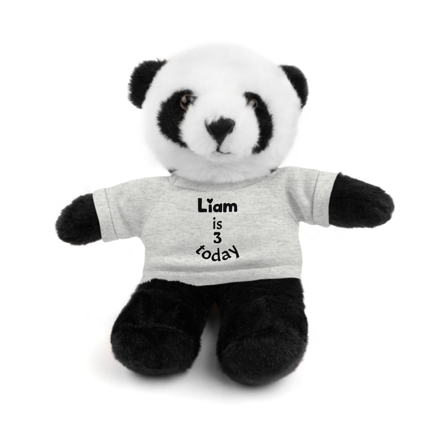 Personalized Birthday Plush Animal – Custom Name & Age Teddy, Bunny, Lion, Panda Gift for Kids