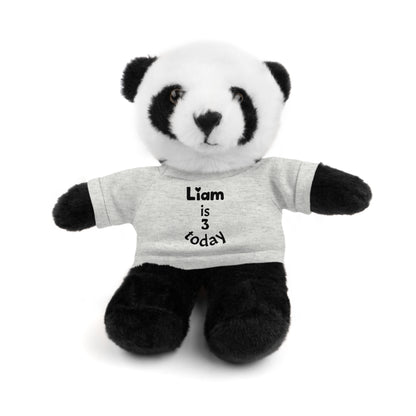 Personalized Birthday Plush Animal – Custom Name & Age Teddy, Bunny, Lion, Panda Gift for Kids