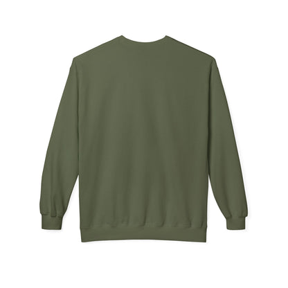 Sip Stitch Repeat™ Crochet & Knitting Sweatshirt – Brewed & Hooked Cozy Crewneck for Yarn Lovers, Coffee & Crochet Gift