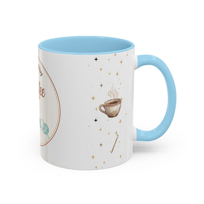 Powered by Coffee & Yarn Mug – Crochet Lover Coffee Cup | Knitting & Yarn Gift for Crocheters | Cozy Crafter Mug 11oz 15oz